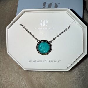 Stunning Silver Necklace with Turquoise Pendant